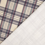 Canvas im Leinenstoff-Look mit Balmoral-Karos, blau - Ribes y Casals