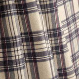 Canvas im Leinenstoff-Look mit Balmoral-Karos, blau - Ribes y Casals