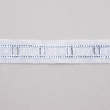 Blauer und weißer Batist-Streifen 2,5cm - Ribes y Casals