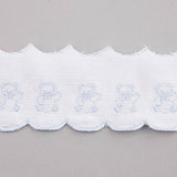 Blau-Weißer Piqué-Streifen 6,5cm - Ribes y Casals