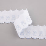 Blau-Weißer Piqué-Streifen 6,5cm - Ribes y Casals