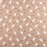 Beige Bären Baumwolle Musselin - Ribes y Casals