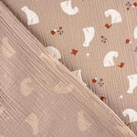 Beige Bären Baumwolle Musselin - Ribes y Casals