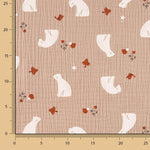 Beige Bären Baumwolle Musselin - Ribes y Casals