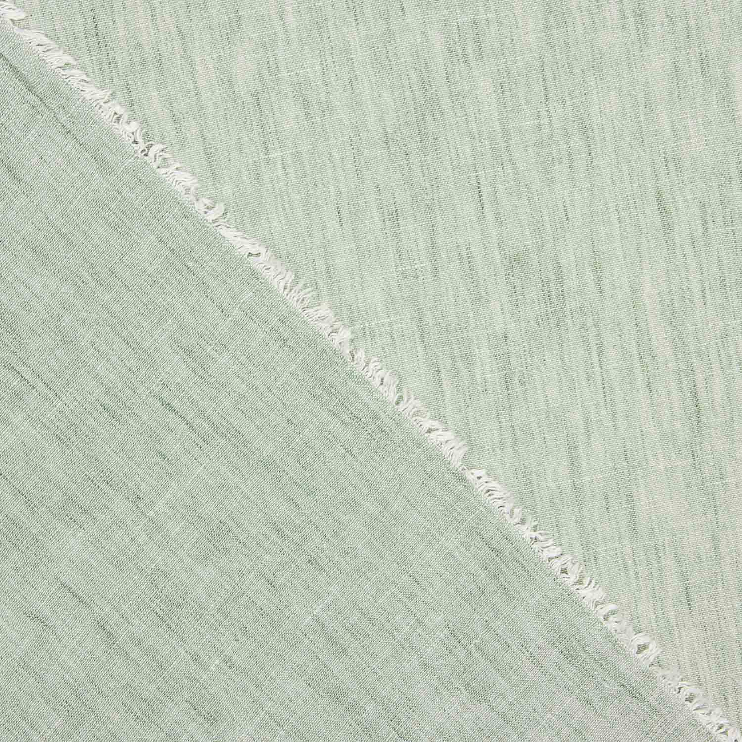 Reststück Polyester Leinenimitat hellgrün Vigoré – verschiedene Maße x Breite 150 cm - Ribes y Casals
