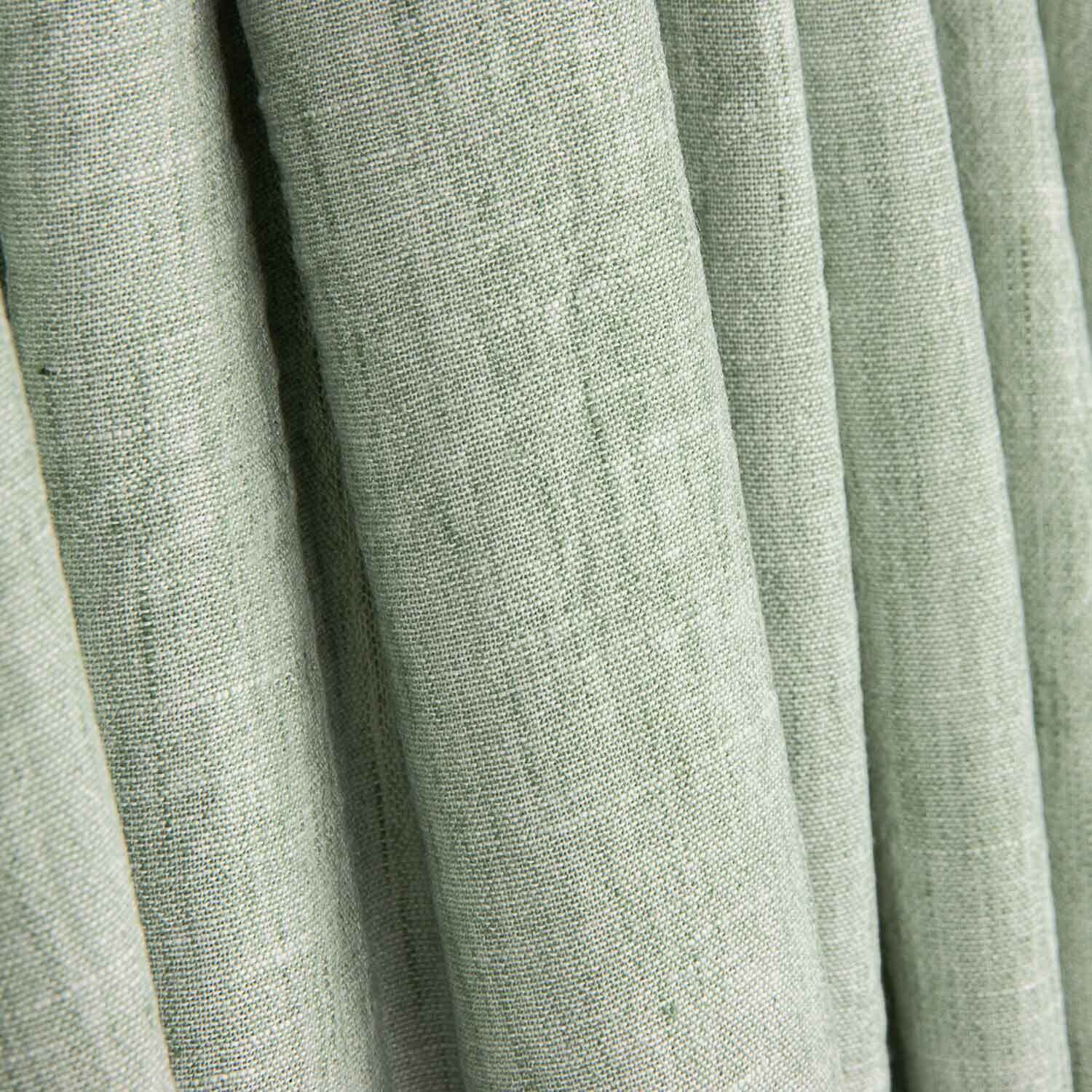 Reststück Polyester Leinenimitat hellgrün Vigoré – verschiedene Maße x Breite 150 cm - Ribes y Casals