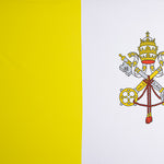 Tafel mit Vatikan-Flagge und Wappen - Ribes y Casals