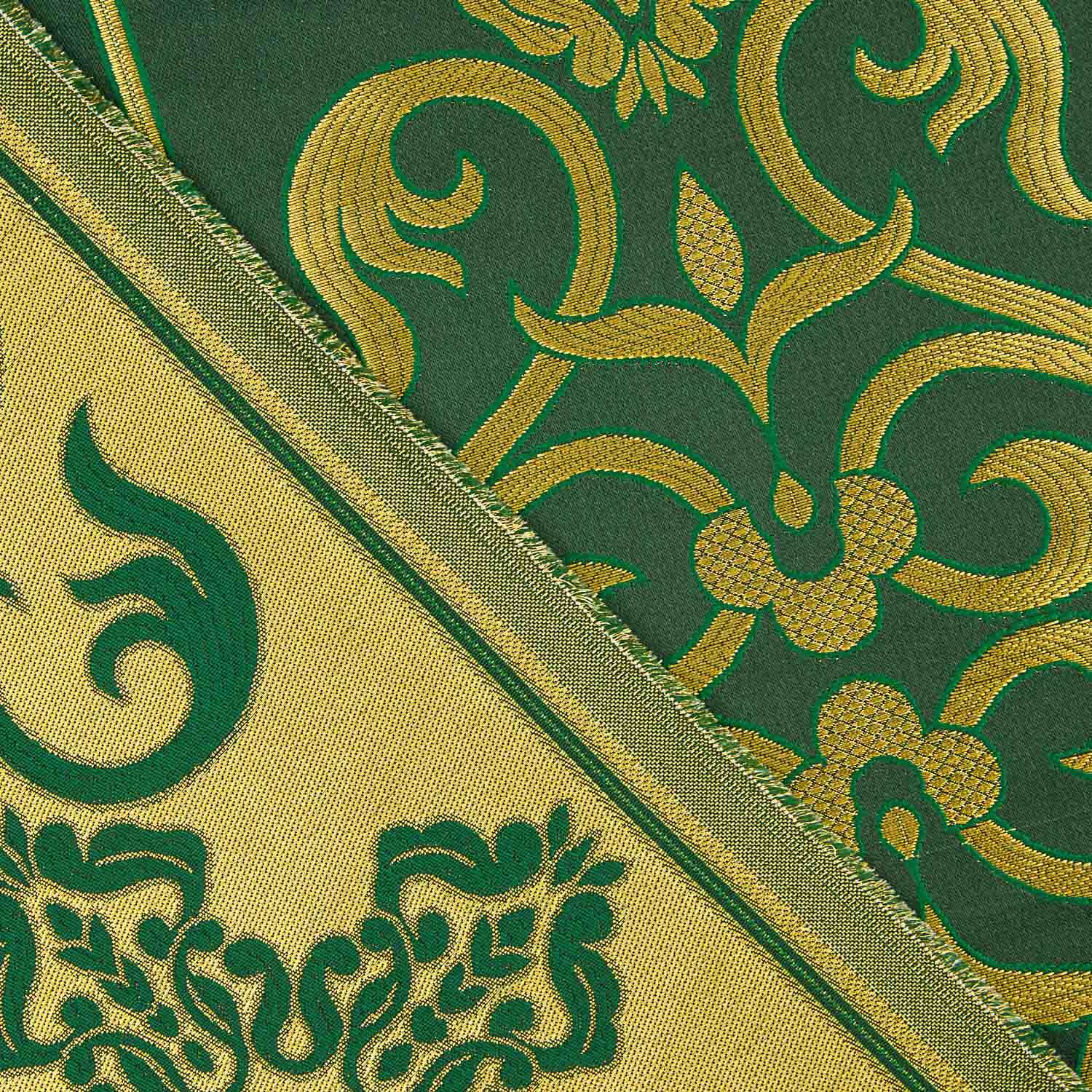 Grüner und goldener Barockbrokat - Ribes y Casals