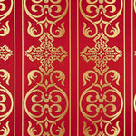 Brokat Barock Rot Gold - Ribes y Casals
