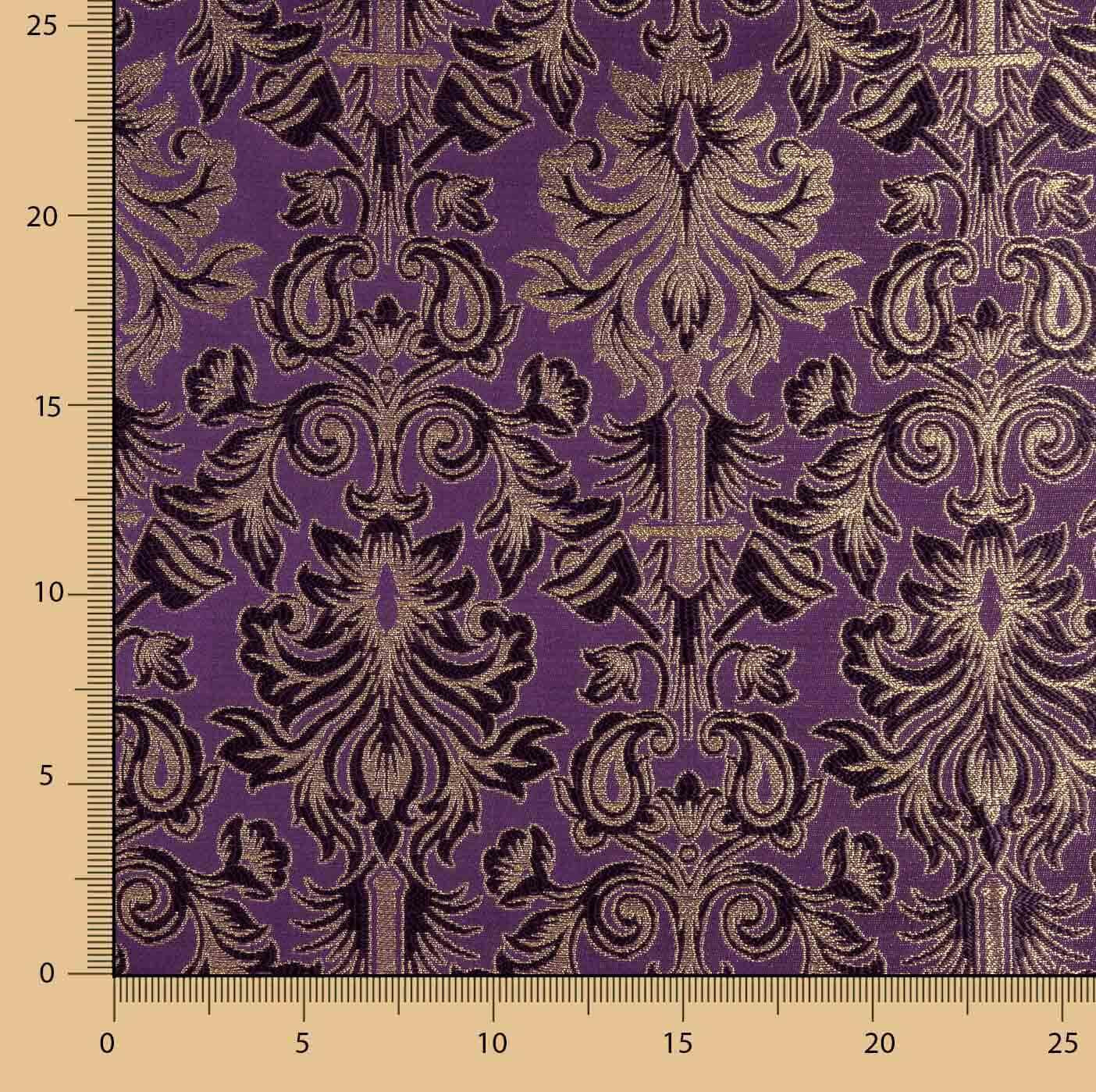 Versailles-Brokat in Amethyst und Gold - Ribes y Casals