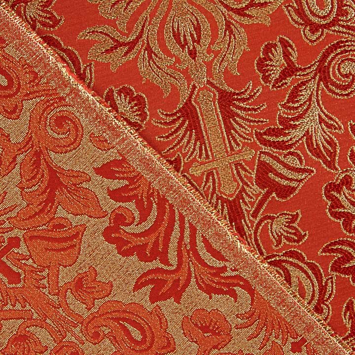 Versailles-Brokat in Rubinrot und Gold - Ribes y Casals