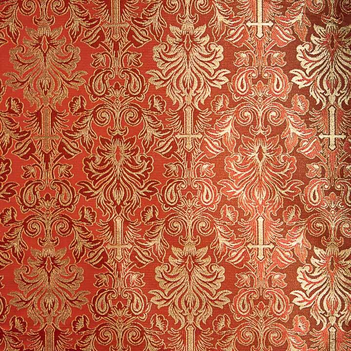 Versailles-Brokat in Rubinrot und Gold - Ribes y Casals