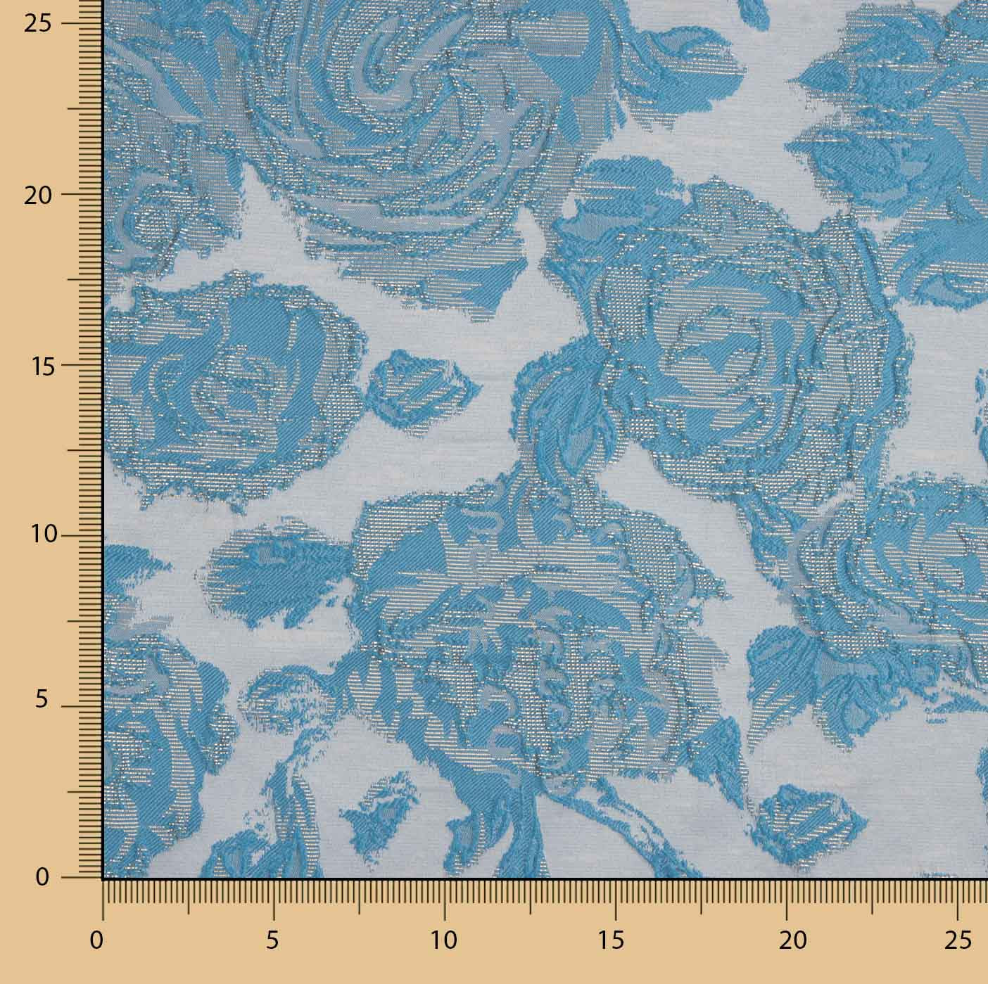 Brocade Azur Royale Himmelblau - Ribes y Casals