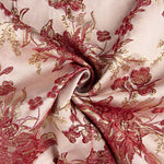 Brokat „Imperial Garden“ in Bordeauxrot und Gold - Ribes y Casals