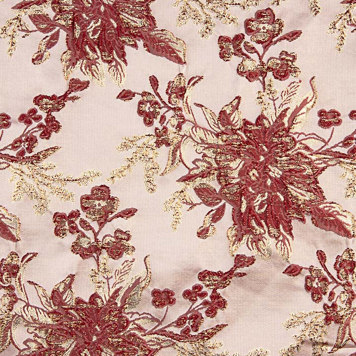 Brokat „Imperial Garden“ in Bordeauxrot und Gold - Ribes y Casals