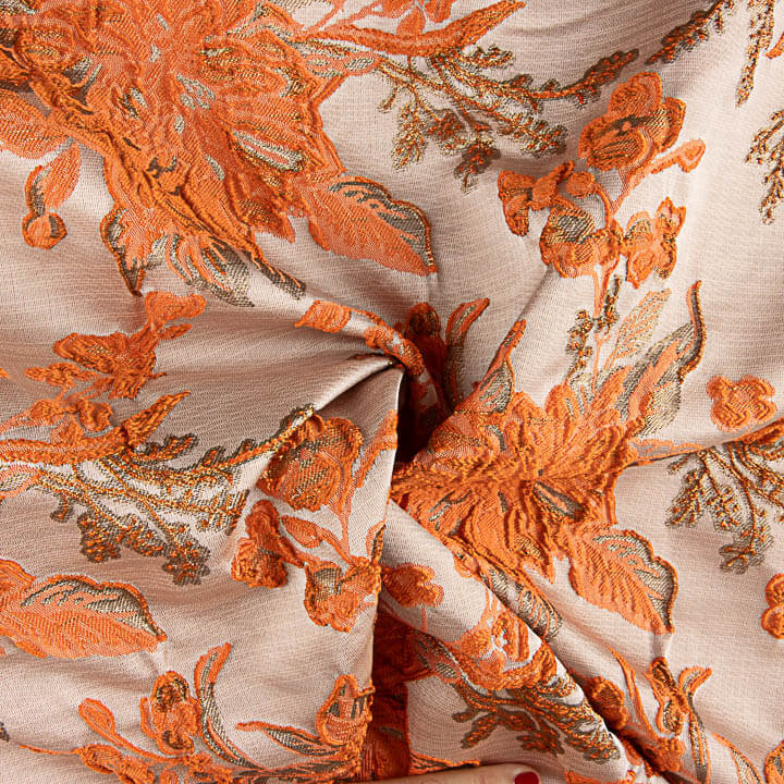 Brocade „Imperial Coral Sunset“ - Ribes y Casals
