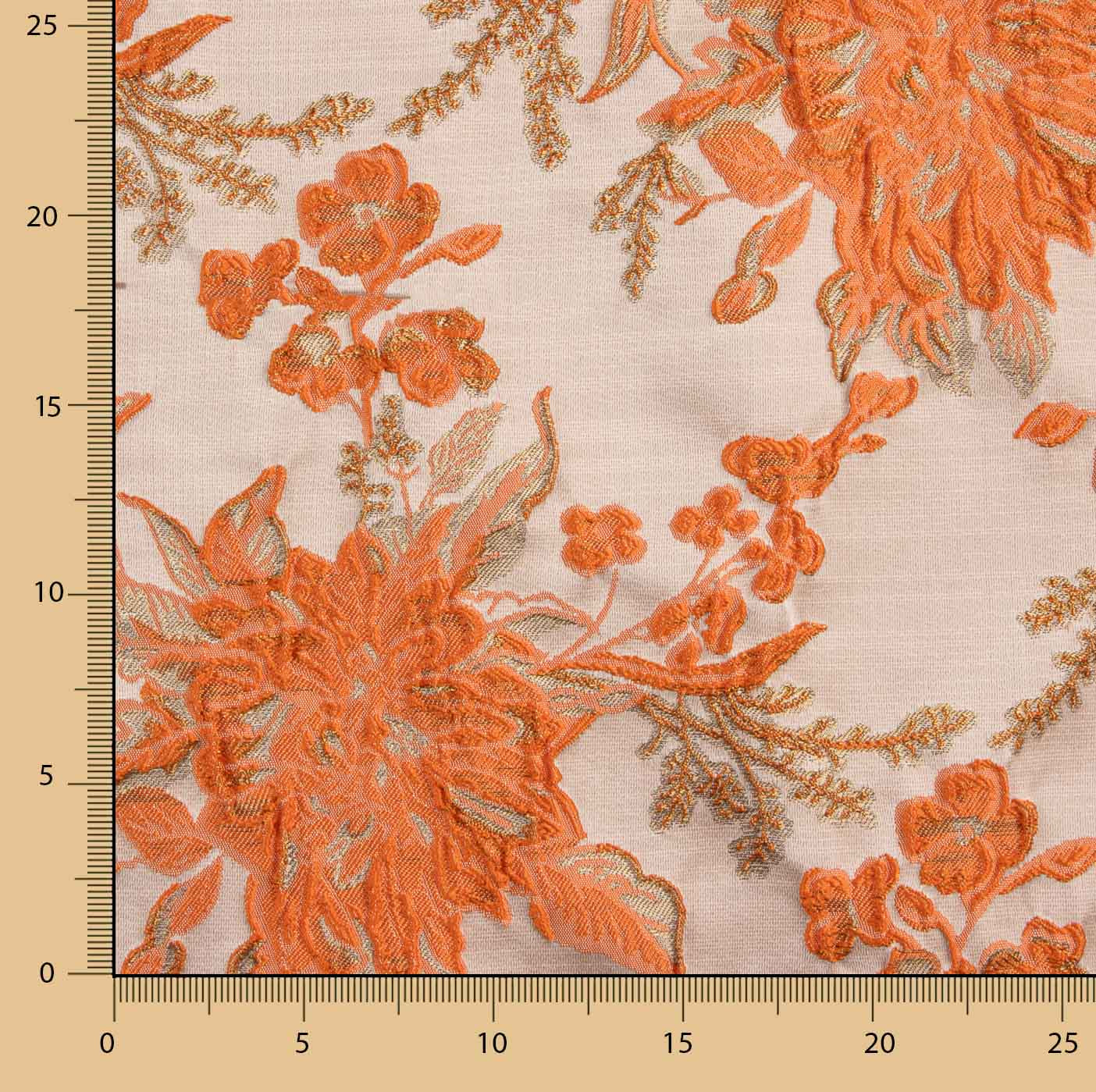 Brocade „Imperial Coral Sunset“ - Ribes y Casals