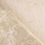 Brokat Floral Klassisch Elfenbein Gold - Ribes y Casals