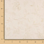 Brokat Floral Klassisch Elfenbein Gold - Ribes y Casals