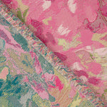 Brokat Floral Brokat Fuchsia Rosen und Grün - Ribes y Casals
