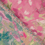 Brokat Floral Brokat Fuchsia Rosen und Grün - Ribes y Casals