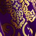 Liturgische Brokat Barock Kreuz Lila Gold - Ribes y Casals