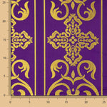 Liturgische Brokat Barock Kreuz Lila Gold - Ribes y Casals