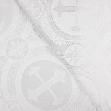 Liturgisches Kreuz aus Brokat Classic Weiß - Ribes y Casals