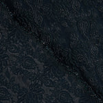 Brokat „Imperial Ocean“ – Marineblau-Silber - Ribes y Casals