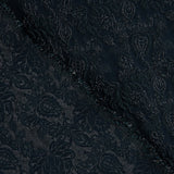 Brokat „Imperial Ocean“ – Marineblau-Silber - Ribes y Casals