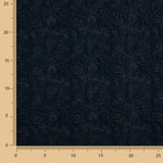 Brokat „Imperial Ocean“ – Marineblau-Silber - Ribes y Casals