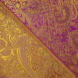 Jacquard in Lila mit goldenem Lurex-Kaschmir - Ribes y Casals