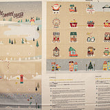 Baumwollstoff-Paneel Kinder-Adventskalender „Das Abenteuer des Weihnachtsmanns“ – DIY - Ribes y Casals
