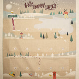 Baumwollstoff-Paneel Kinder-Adventskalender „Das Abenteuer des Weihnachtsmanns“ – DIY - Ribes y Casals
