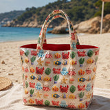 Kawaii-Baumwoll-Cretona mit Meeresboden-Motiv - Ribes y Casals