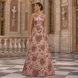 Brokat „Imperial Garden“ in Bordeauxrot und Gold - Ribes y Casals
