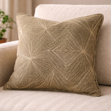 Geometrischer Bodendruck aus Leinen und Jute - Ribes y Casals