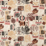 Bedrucktes Canvas „Schokolade und Kakao mit Vintage-Muster“ - Ribes y Casals