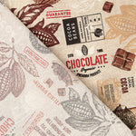 Bedrucktes Canvas „Schokolade und Kakao mit Vintage-Muster“ - Ribes y Casals