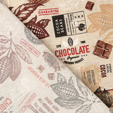 Bedrucktes Canvas „Schokolade und Kakao mit Vintage-Muster“ - Ribes y Casals