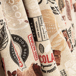 Bedrucktes Canvas „Schokolade und Kakao mit Vintage-Muster“ - Ribes y Casals