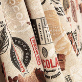 Bedrucktes Canvas „Schokolade und Kakao mit Vintage-Muster“ - Ribes y Casals