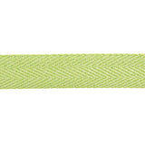 Baumwoll-Fischgrät-Ripsband 30 mm Limettengrün - Ribes y Casals