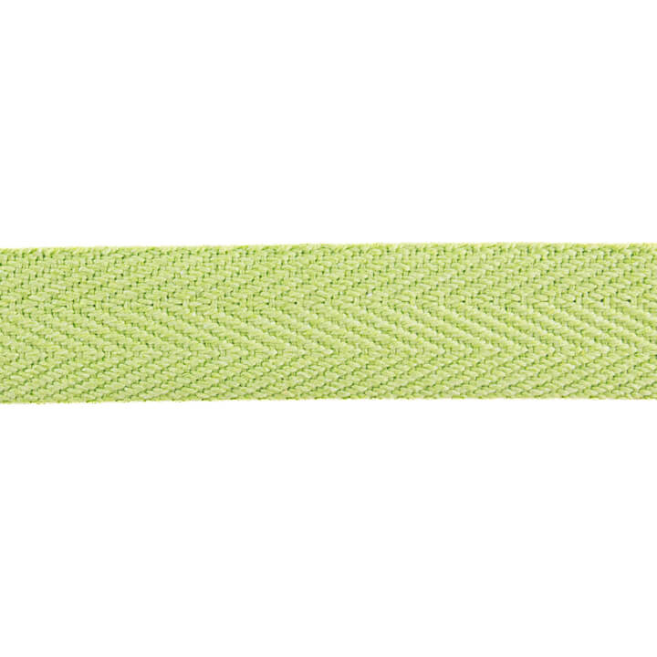 Baumwoll-Fischgrät-Ripsband 30 mm Limettengrün - Ribes y Casals