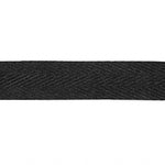 Baumwoll-Fischgrät-Band 30 mm Schwarz - Ribes y Casals