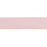 Baumwoll-Fischgrät-Band 30 mm weich rosa - Ribes y Casals