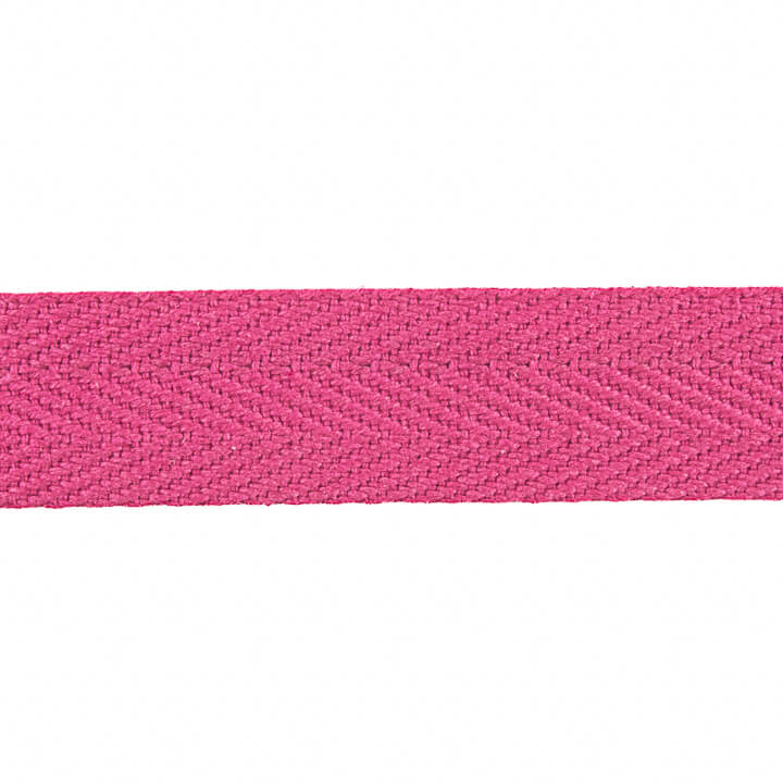 Baumwoll-Fischgrät-Band 30 mm Fuchsia-Rosa - Ribes y Casals