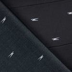 Satin Viskose Druck Minimal Schwarz - Ribes y Casals