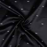 Satin Viskose Druck Minimal Schwarz - Ribes y Casals