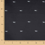 Satin Viskose Druck Minimal Schwarz - Ribes y Casals